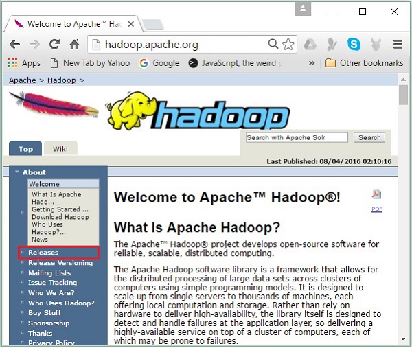 Hadoop主页