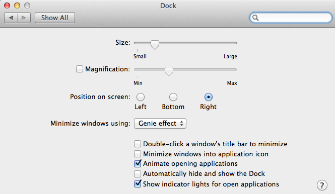 图1.4 Dock配置窗口